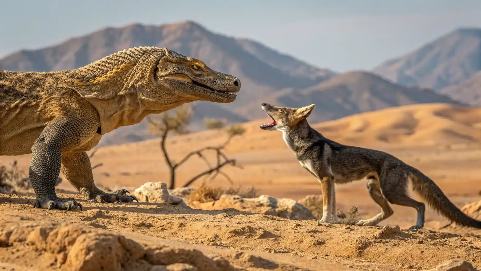 Komodo Dragon vs Coyote | Komodo Island Tour | Komodo Luxury