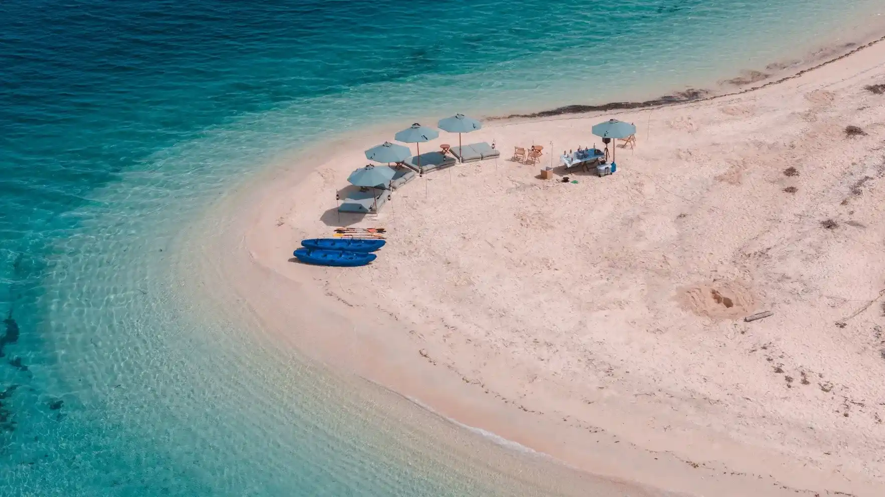 Pink Beach - Beach Setup | Komodo Tour | Komodo National Park | Komodo Luxury