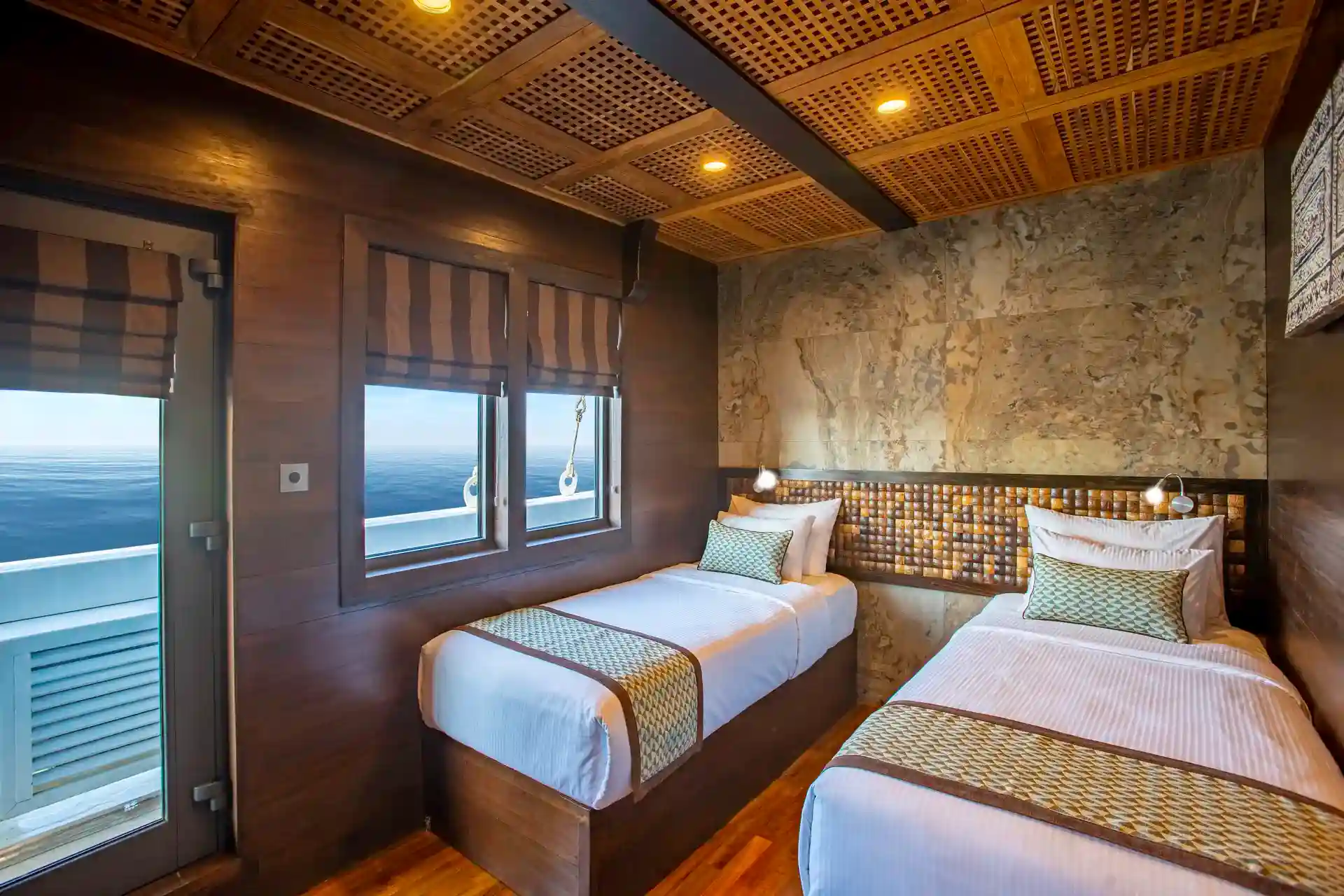 Dolphin Cabin Scubaspa Zen Liveaboard Phinisi Boat Charter | Komodo trip | Raja Ampat trip | Komodo Luxury